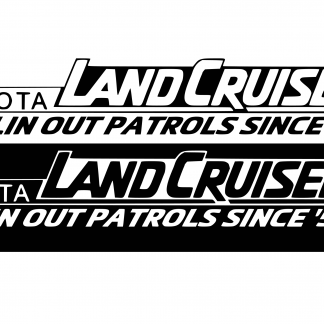 Land Cruisers Pullin out Patrols